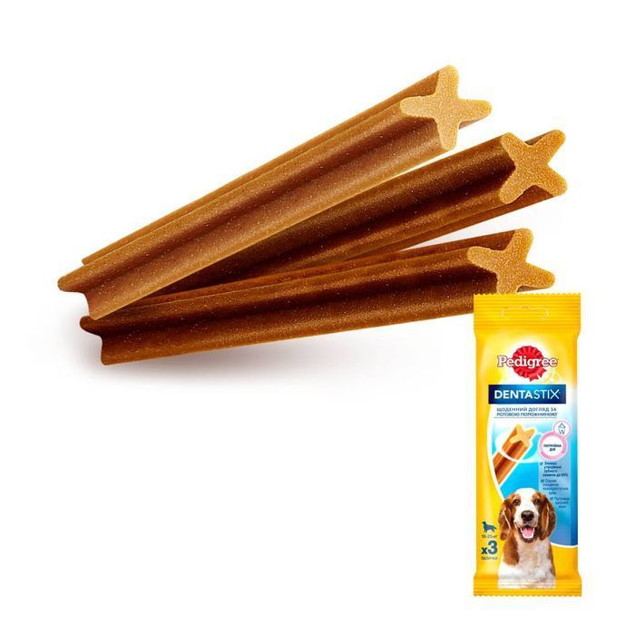 Ласощі для собак Pedigree Denta Stix 77 г - курка - masterzoo.ua