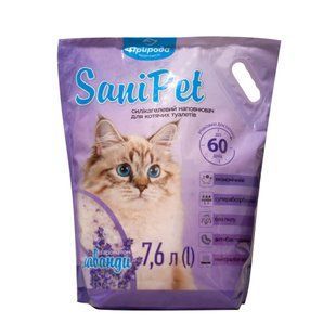 Sani Pet cилікагелевий наповнювач 7,6 л - лаванда - masterzoo.ua